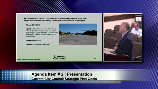 Edmond Council Discusses Multi-Year Transportation Plan and I-35 Redevelopment Initiatives
