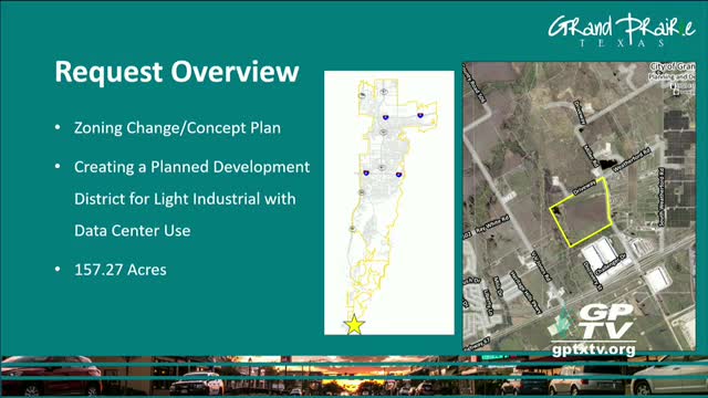 City Council proposes zoning change for 157 acres data center development