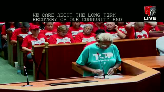 Houston Residents Demand Increased Disaster Recovery Funding for Housing Repairs
