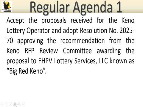 Kearney City Council recommends Big Red Keno for new gaming contract