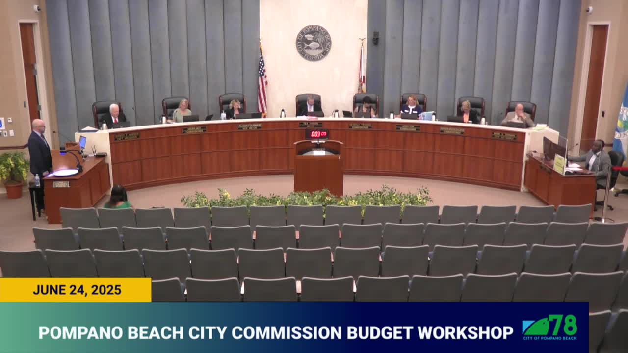 Pompano Beach budget director Josh Waters unveils fiscal year 2026 budget plan