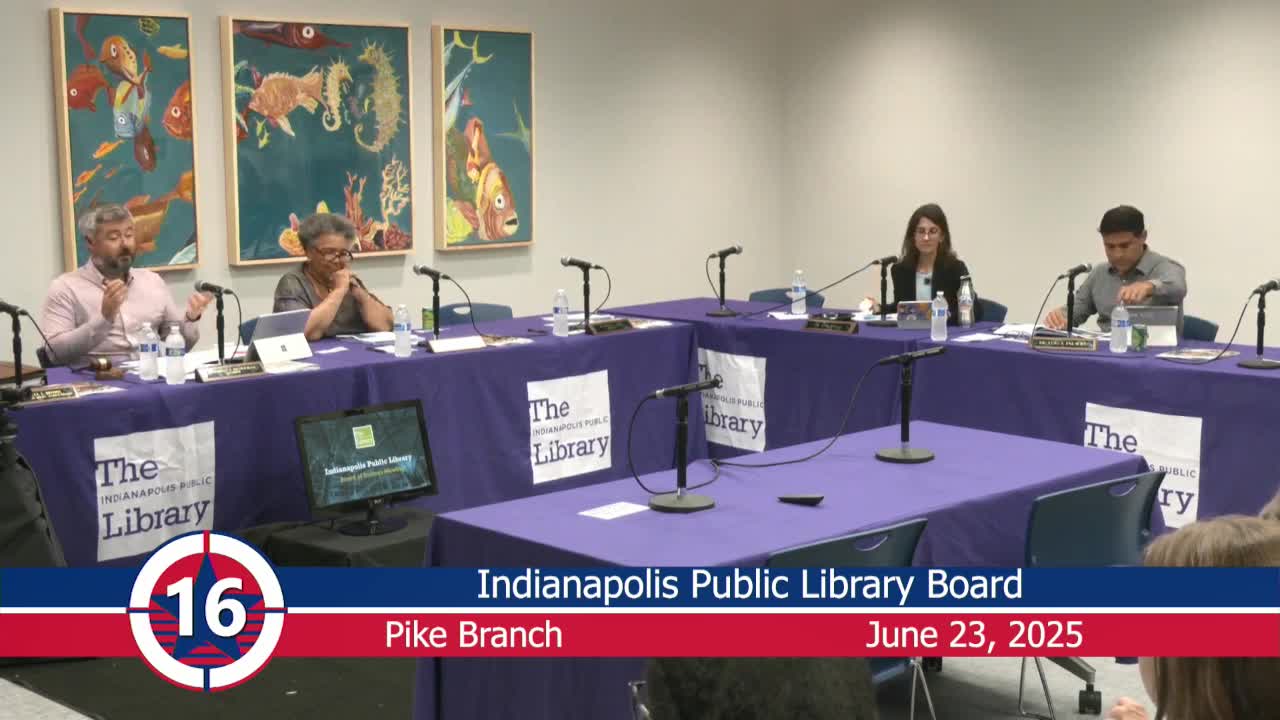 Indianapolis Public Library Board celebrates Pike Branch renovation and summer reading program success
