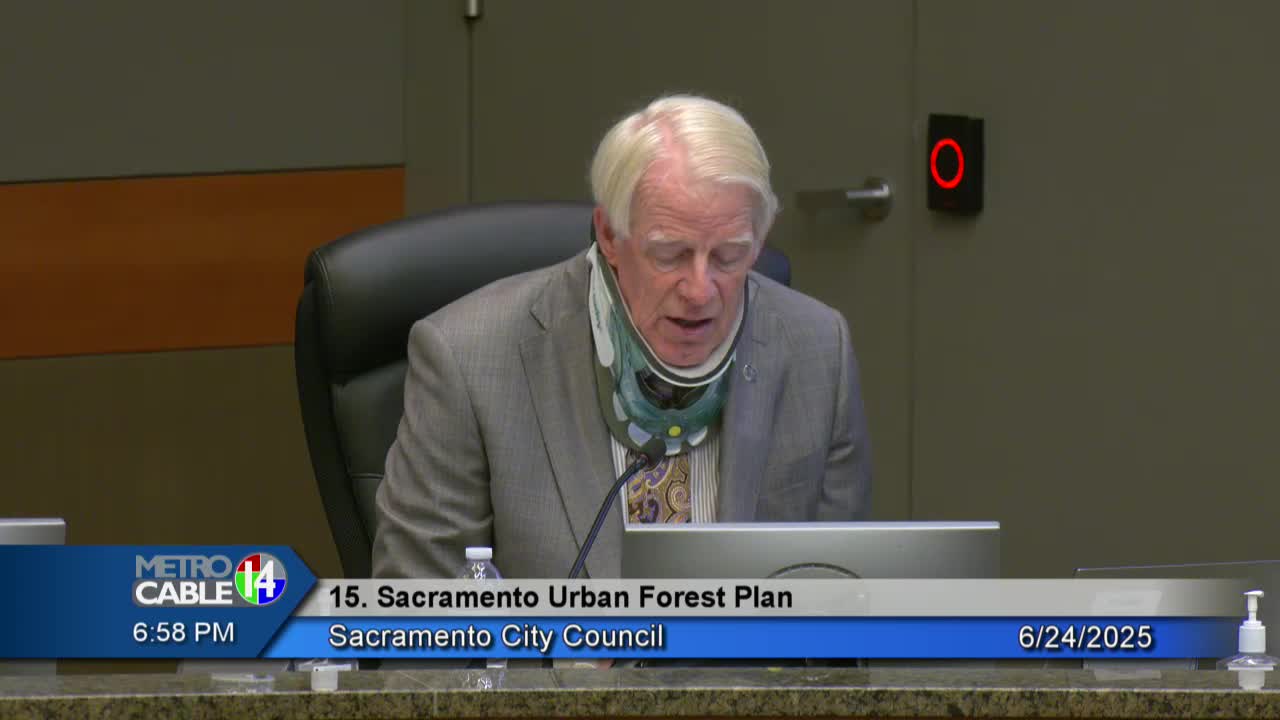 Sacramento Council proposes tree planting initiatives to combat environmental loss