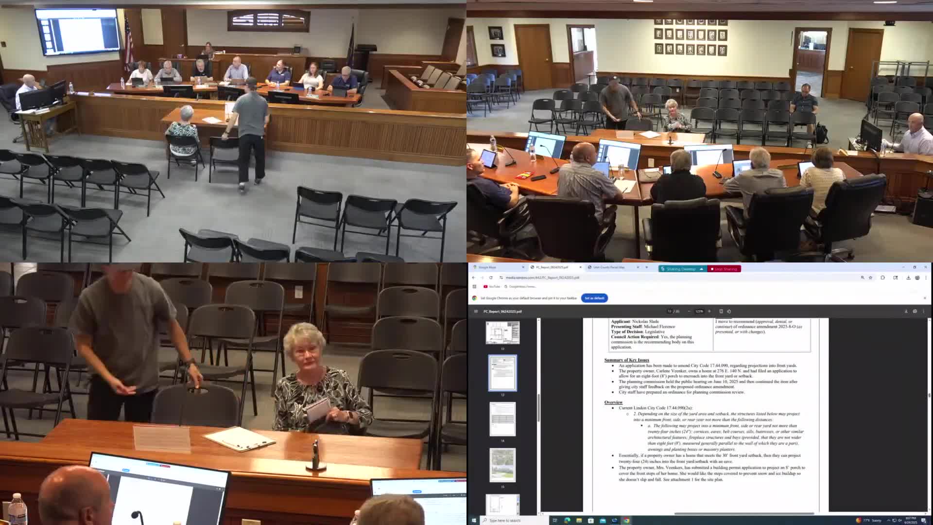 Planning commission recommends change to allow porches to encroach into front setbacks