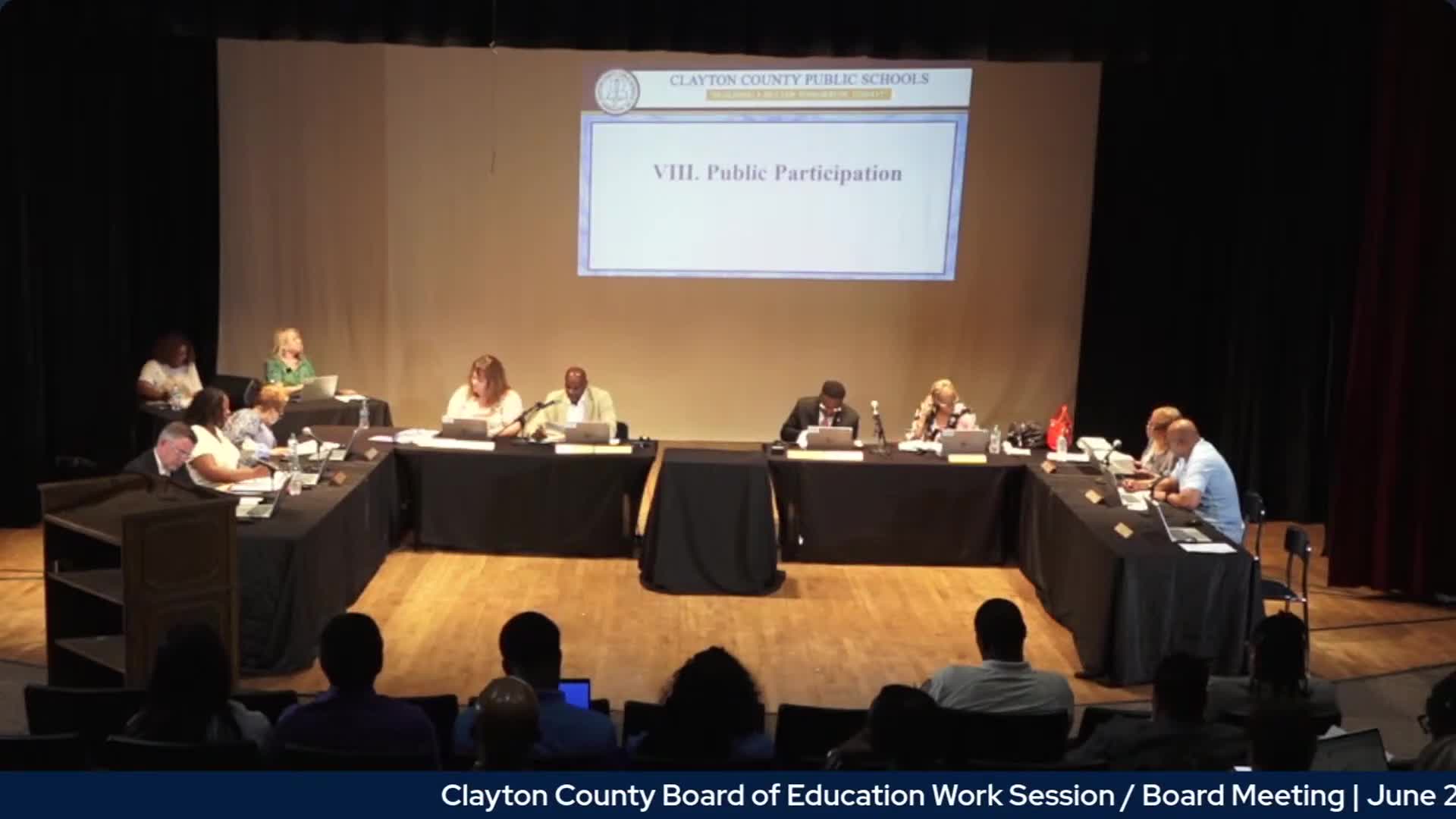 Clayton County Board hears public input on educator rights and civic education reforms