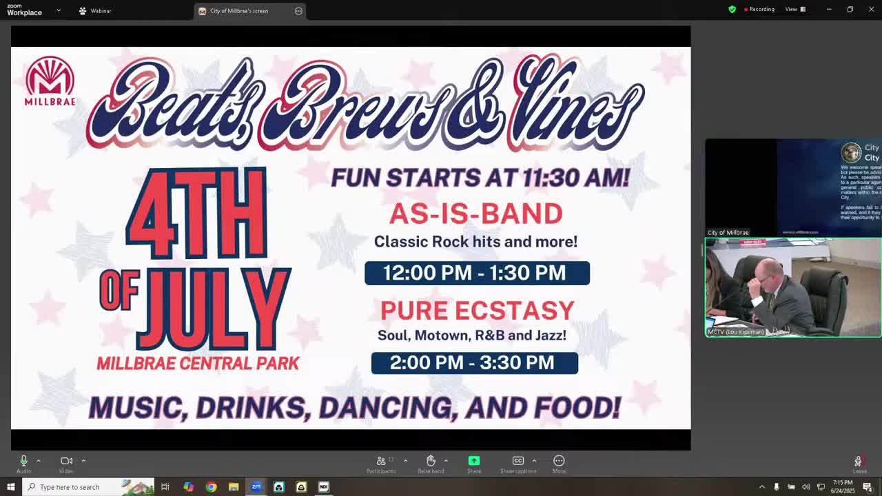 Millbrae celebrates July 4 with live music food trucks and family activities at Central Park
