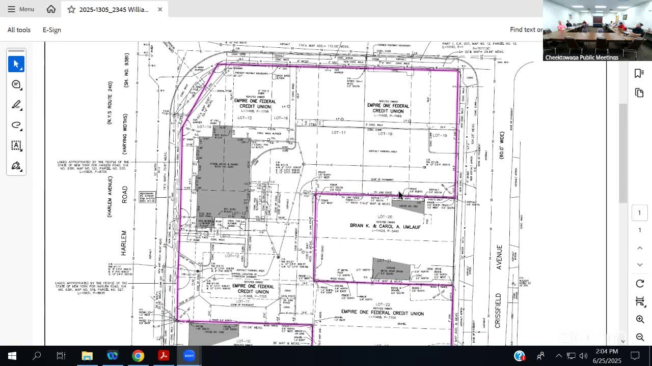 Cheektowaga Town Board reviews credit union headquarters rezoning proposal