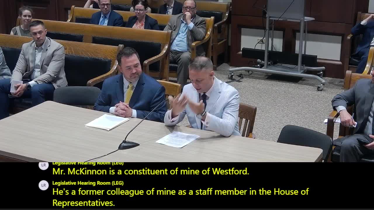 Nate McKinnon advocates for retirement credit at Massachusetts Public Service Committee hearing