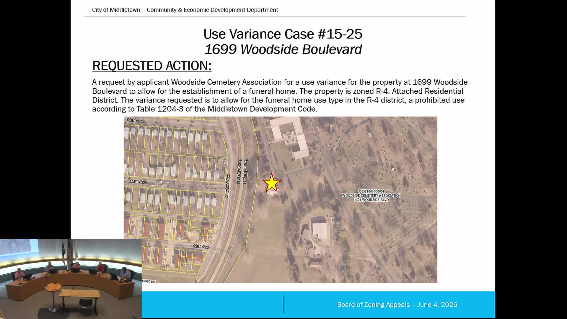 Woodside Cemetery seeks variance for new funeral home in Middletown