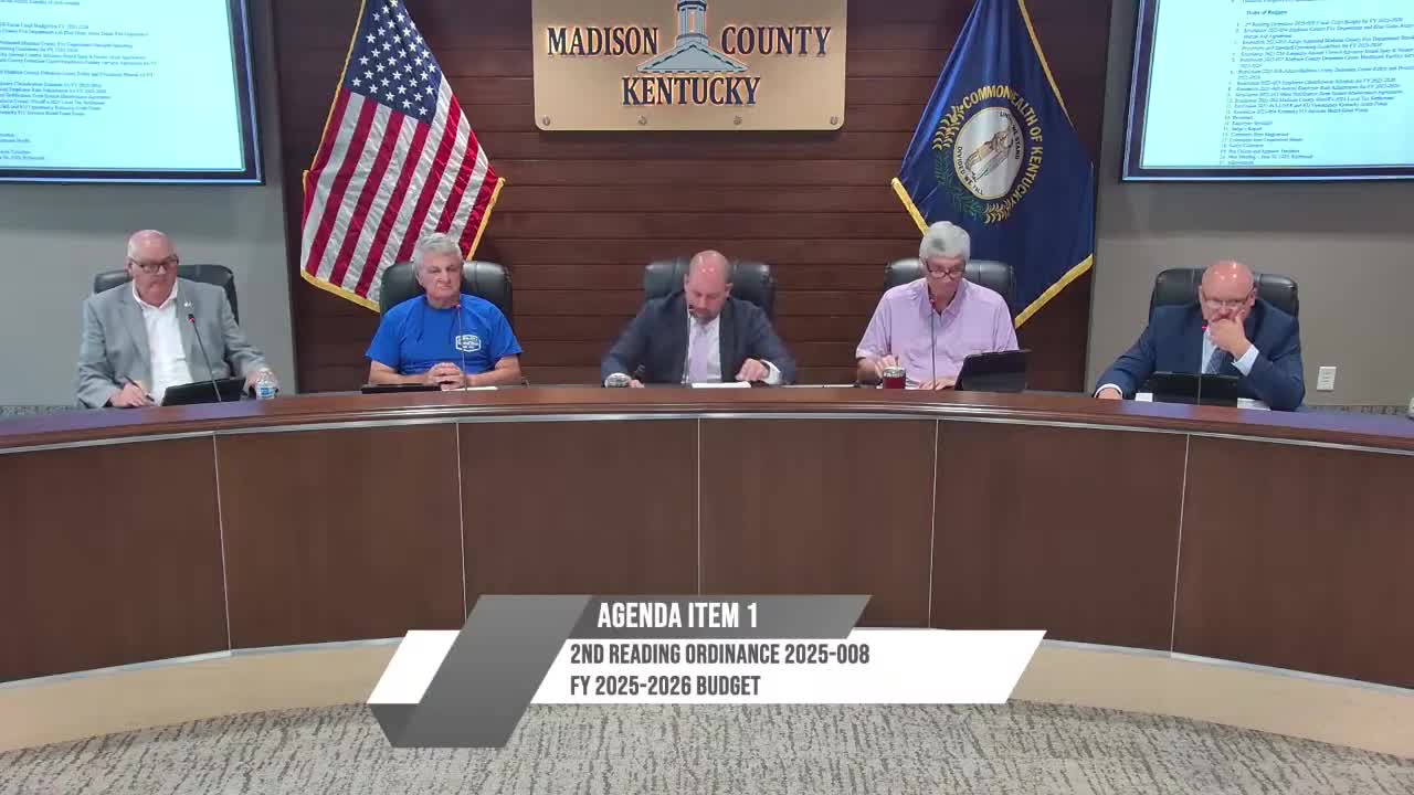 Madison County Approves Mutual Aid Agreement and Fire Department SOP Amendments