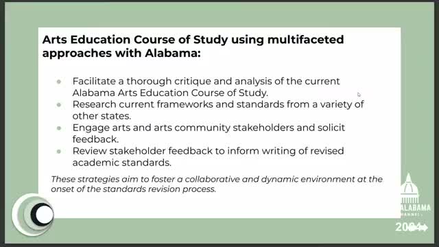 Alabama Arts Education Committee seeks to reform standards across five disciplines