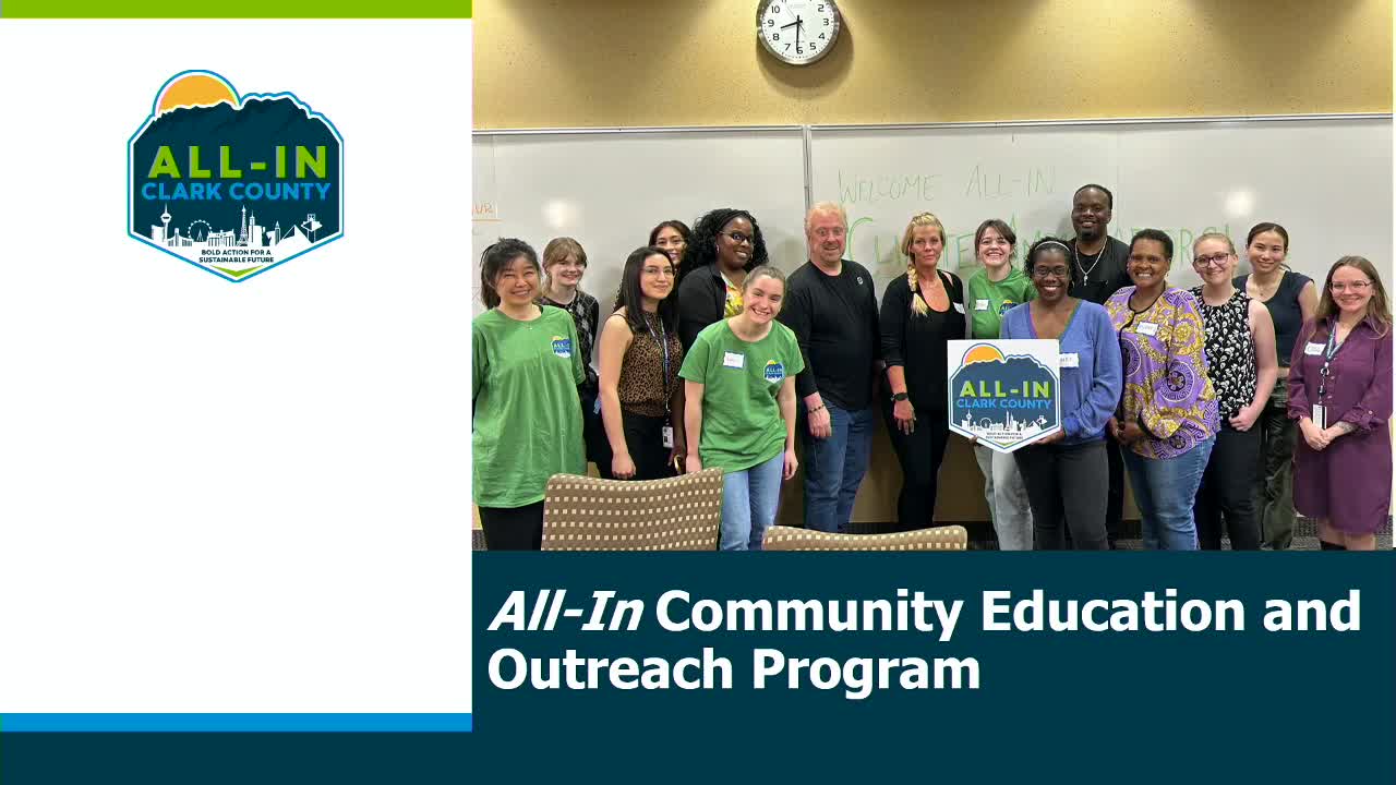 Clark County Launches Community Outreach Program to Enhance Climate Literacy