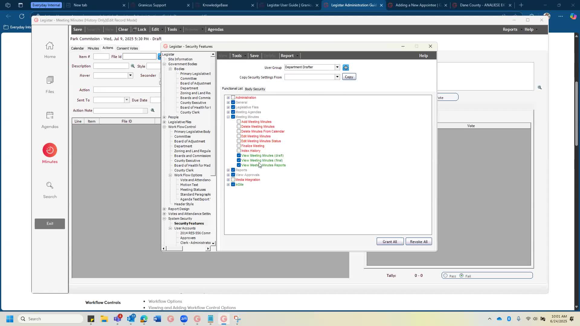 Granicus team provides Legistar admin orientation and security updates