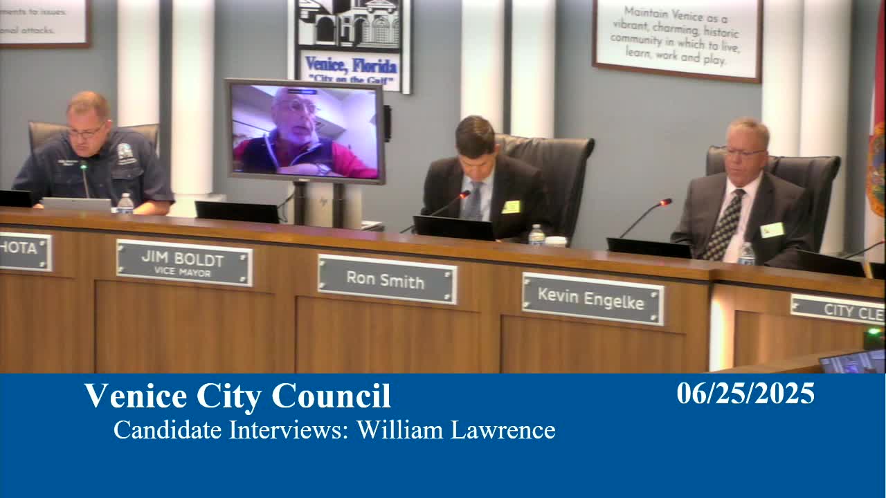 City Manager candidate Bill outlines management style and union negotiation strategies in Venice