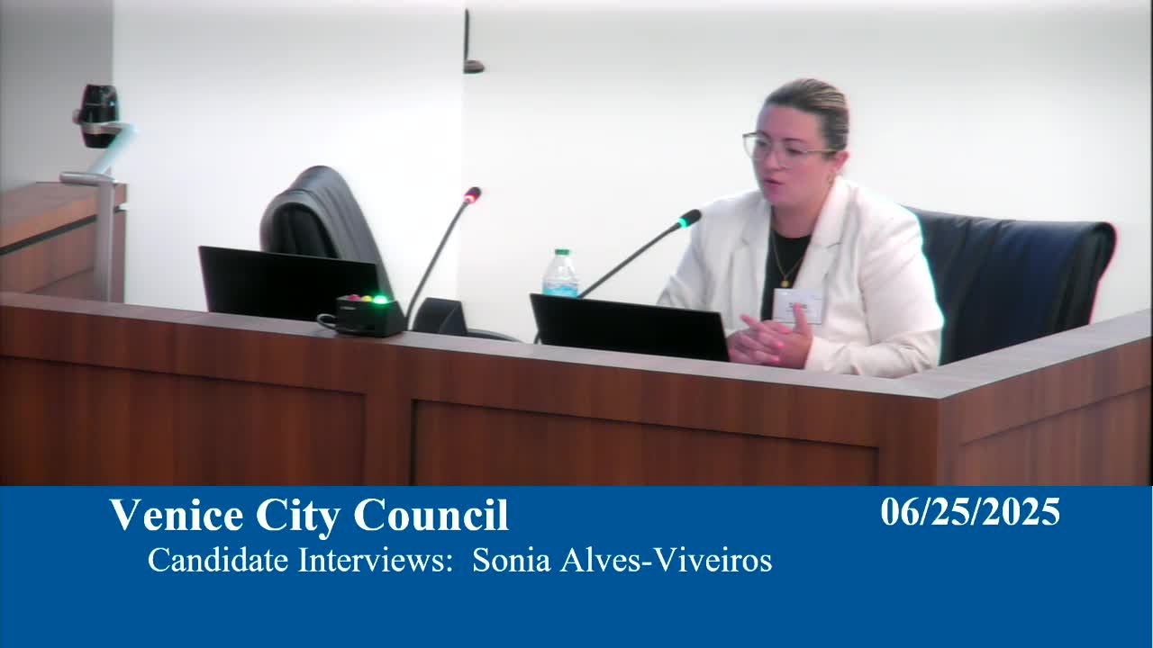 City Manager candidate discusses community engagement and union collaboration in Venice