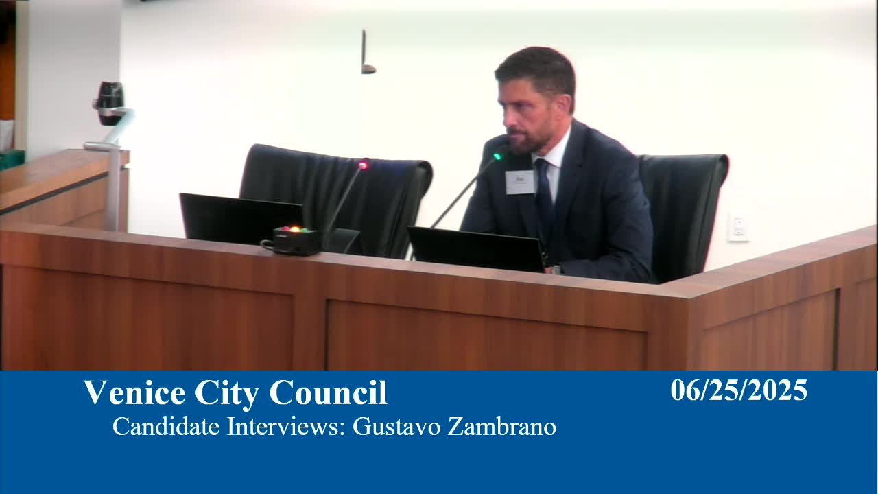 Venice City Council nominates James Clinch as new city manager