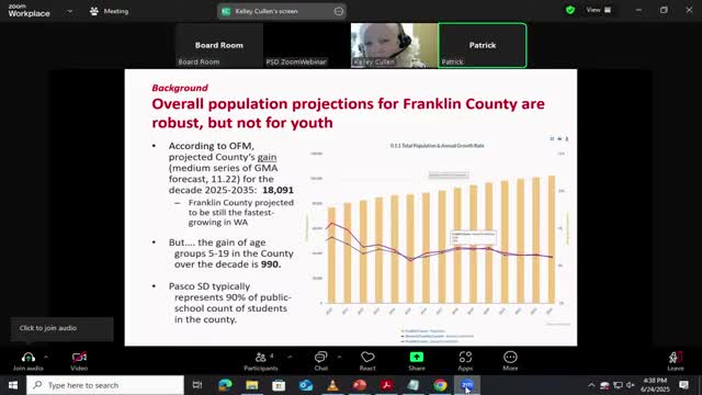 Pasco School District projects modest growth in student enrollment over next decade