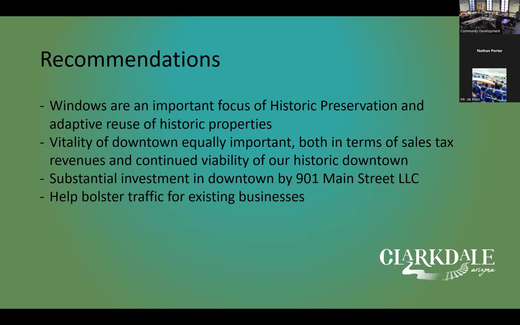 Clarkdale officials prioritize downtown vitality amid declining tax revenue