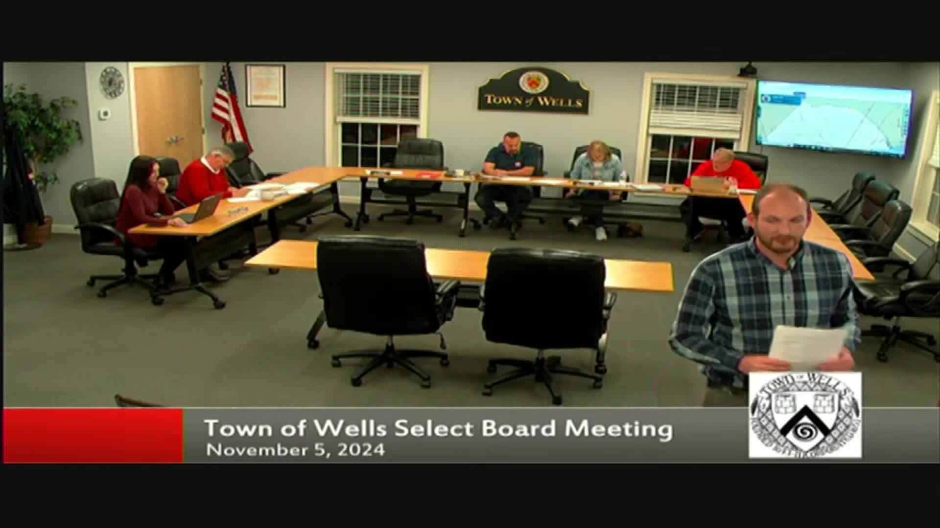 Wells Town Council welcomes new staff and accepts $12,840 in donations for community center