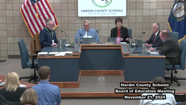 Hardin County Board of Education prioritizes children's needs and district goals