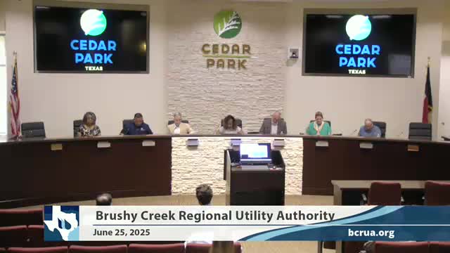 Aaron Archer updates Cedar Park on water delivery system capital projects progress