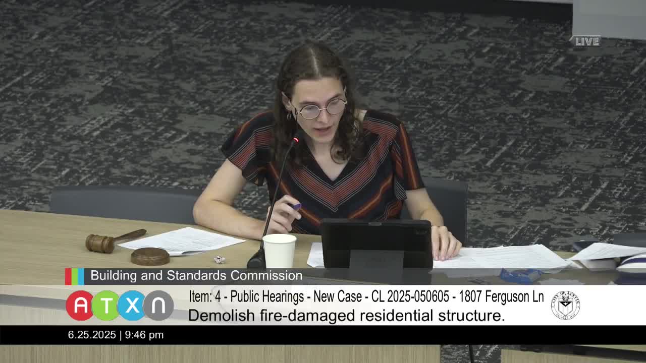 Austin Building Standards Commission rejects demolition order in favor of repairs plan