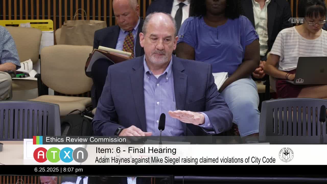Mike Siegel defends campaign contributions at Austin ethics hearing