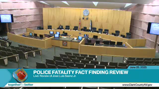 Clark County reviews findings on Jose Luis Saenz fatal police incident