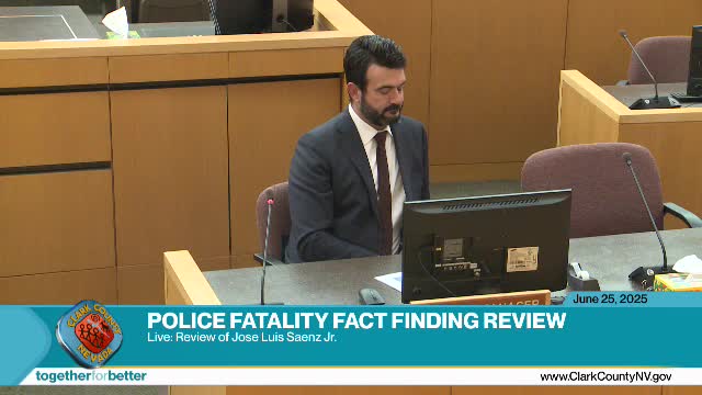 Officer Clover and colleagues respond to suicidal subject armed with sword in Las Vegas