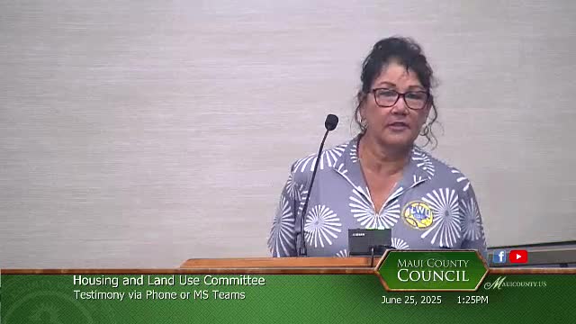 Lahaina resident calls for affordable housing and community revival