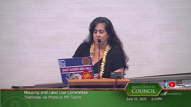 Maui community rallies for Bill 9 to end short term rentals on Minotola list