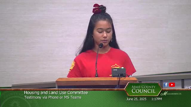 Lahaina student advocates for bill 9 to end Minutoya short-term rentals