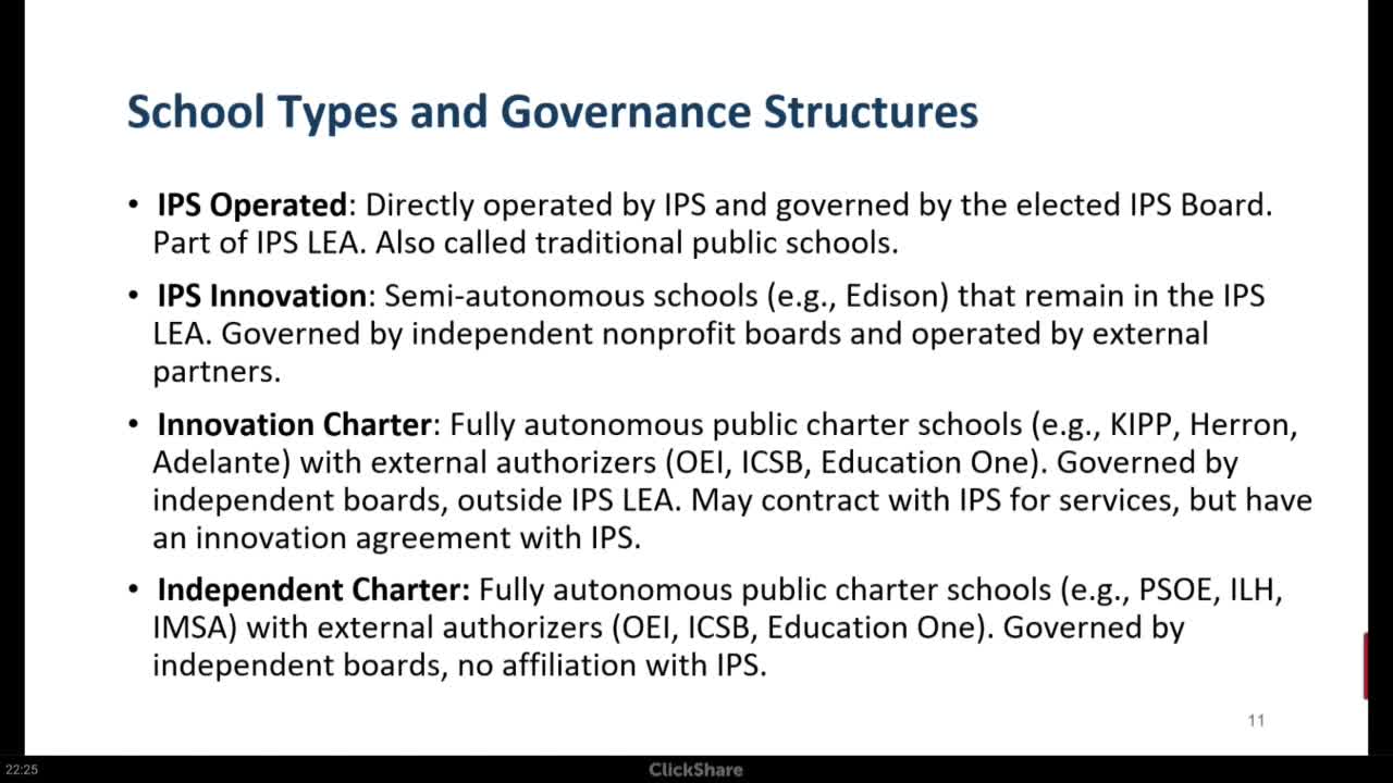 Indianapolis education leaders address funding complexities for charter and public schools