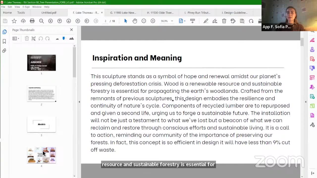 South Lakes High School STEAM team presents innovative recycled sculpture design