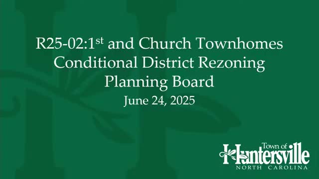 Planning board backs 14-unit First and Church townhomes, including one affordable for-sale unit