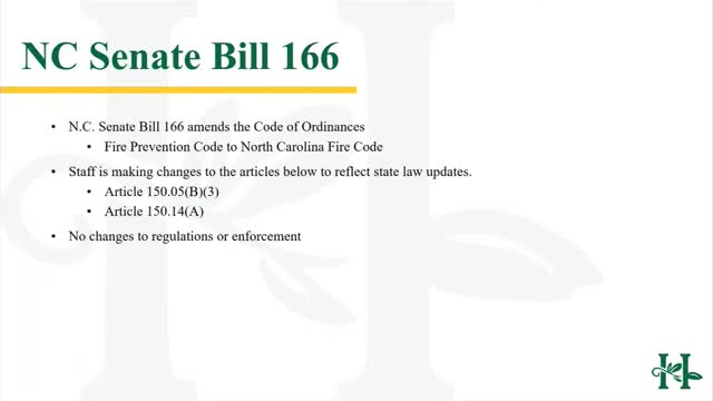 Planning board endorses small code edits to align storm/fire language with state law