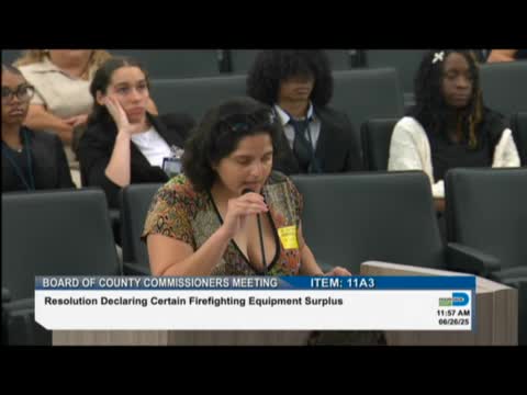 Commission Donates Surplus Firefighting Equipment to Dominican Republic Amid Budget Concerns