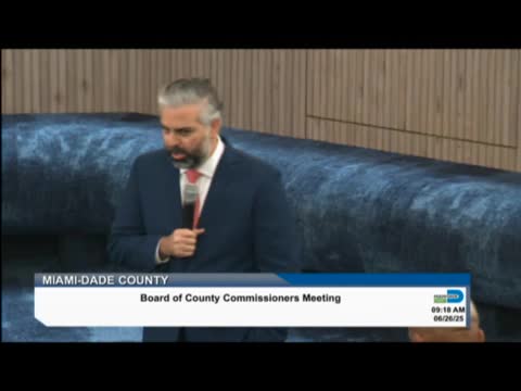 Miami Dade County honors legacy of Commissioner Manolo Reyes at heartfelt resolution ceremony