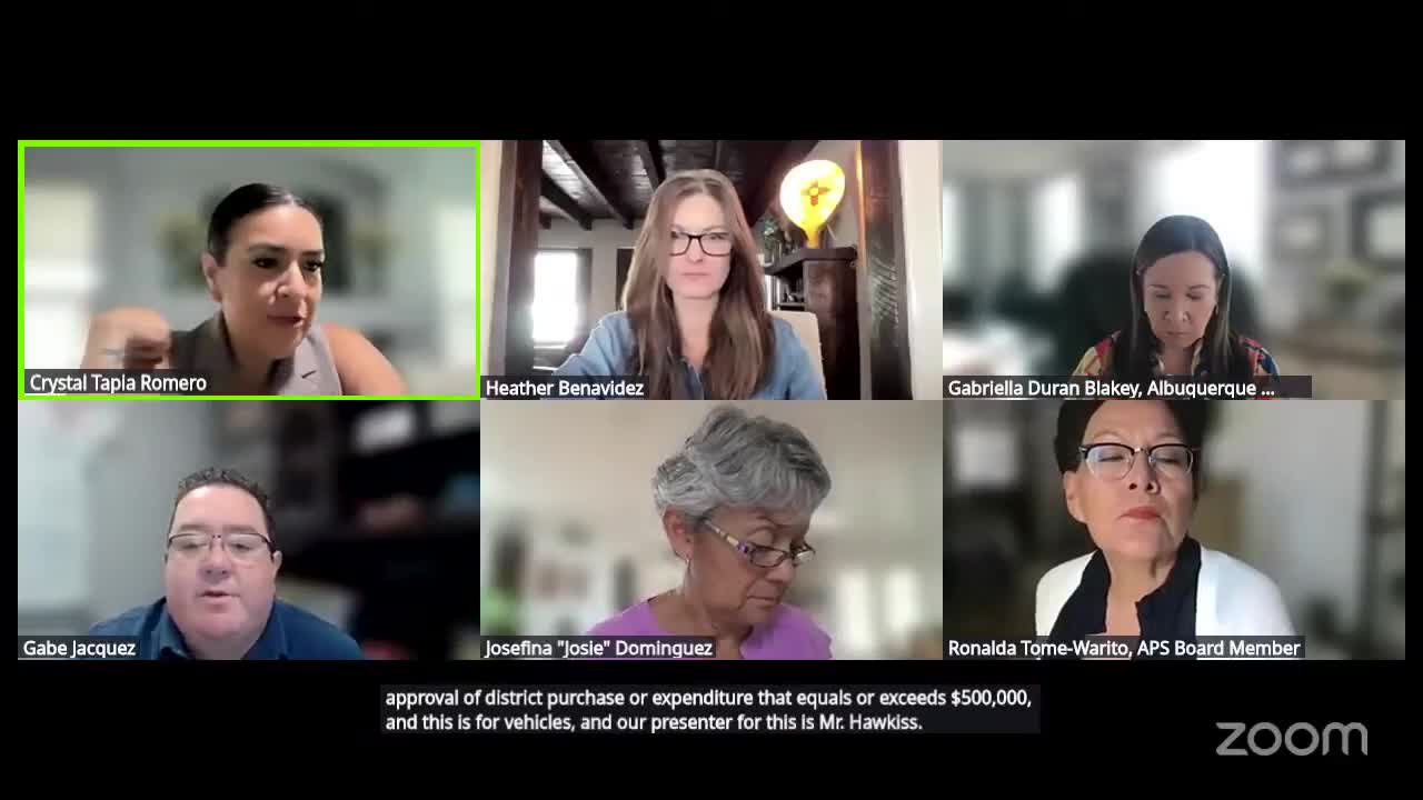 Committee reviews district purchases exceeding $500,000 for vehicles, diesel fuel and football equipment recertification