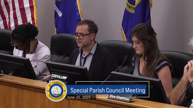 Council members affirm support for critical parish agencies amid budget discussions