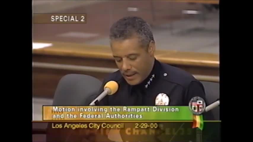 LAPD Chief addresses misinformation on Rampart crash and INS relations