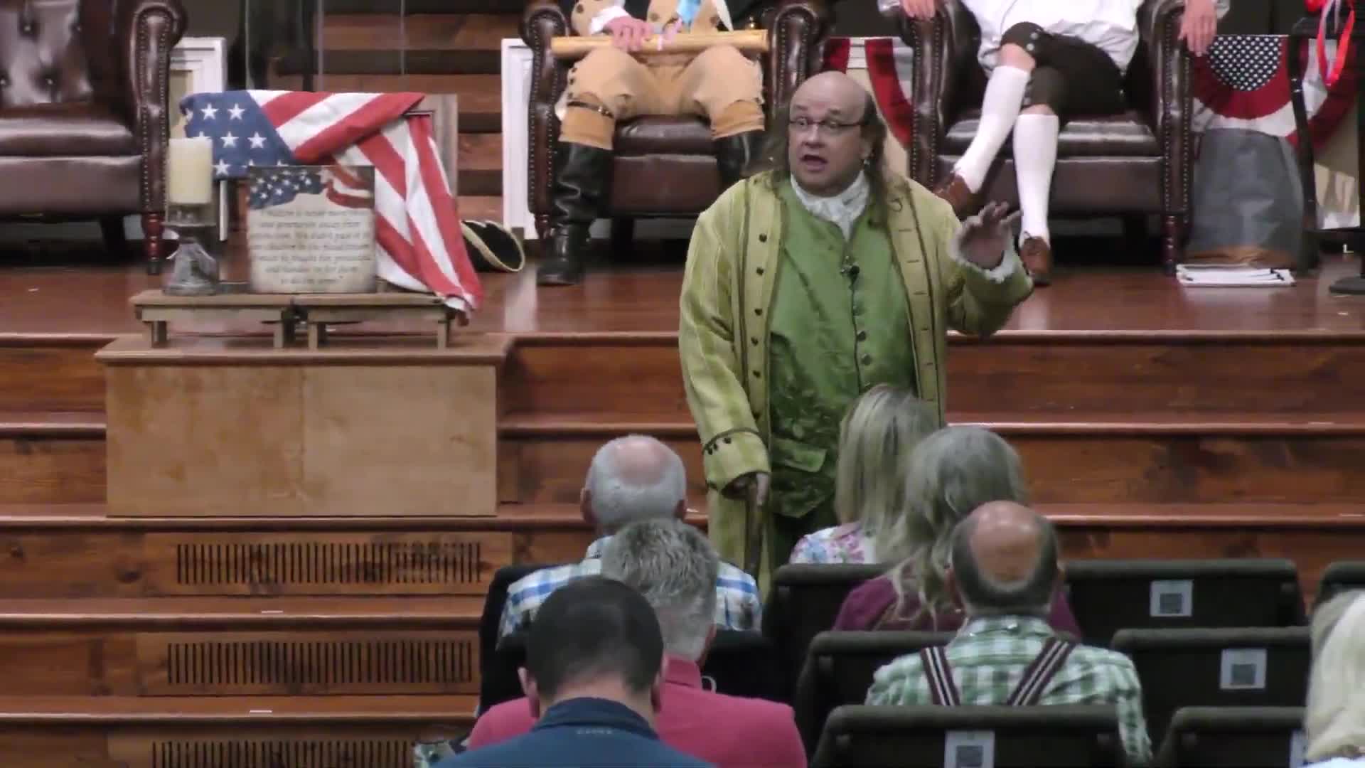 Benjamin Franklin reflects on his role in America's fight for independence