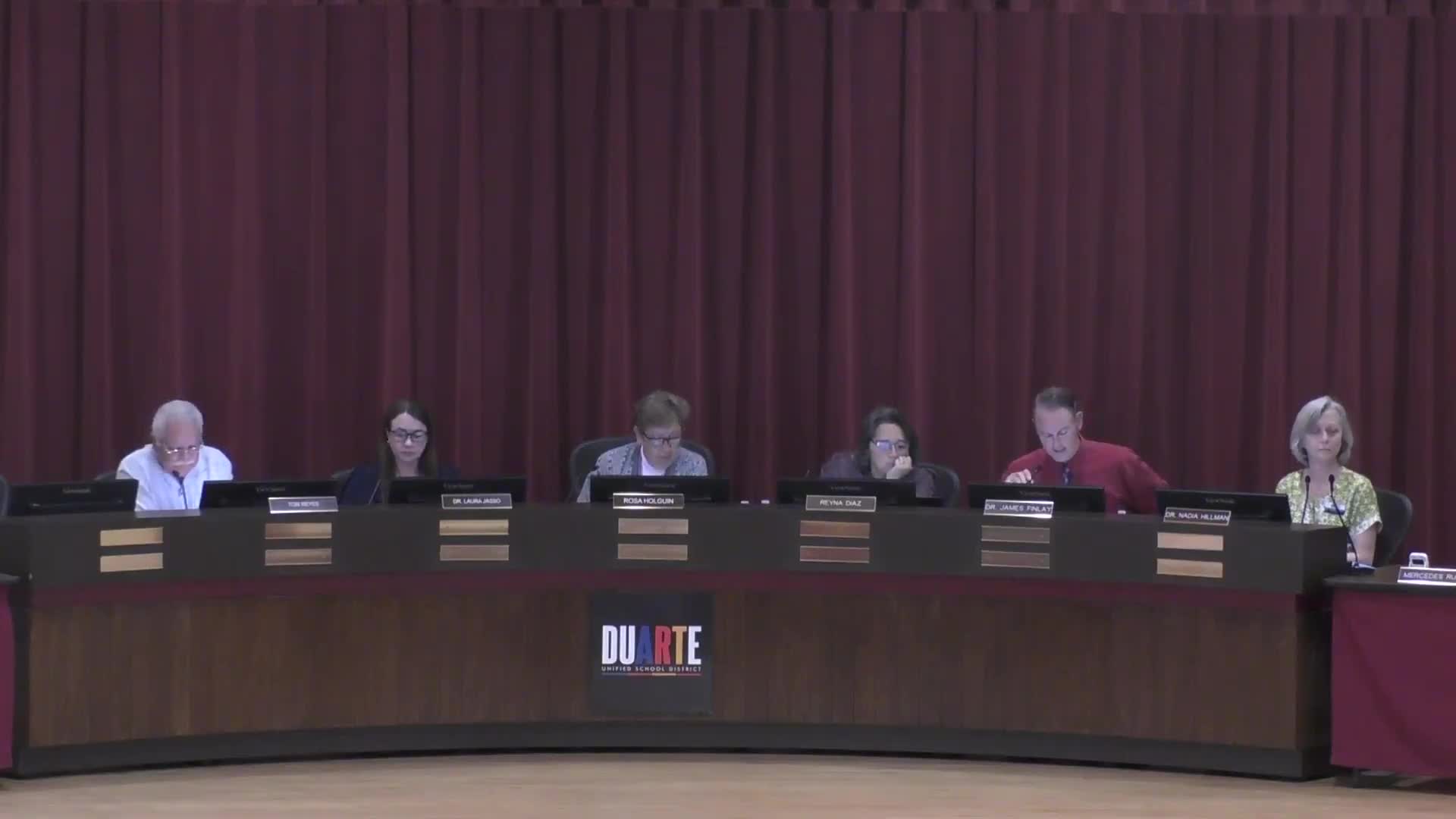Duarte High School honors student athletes during spring sports recognition ceremony