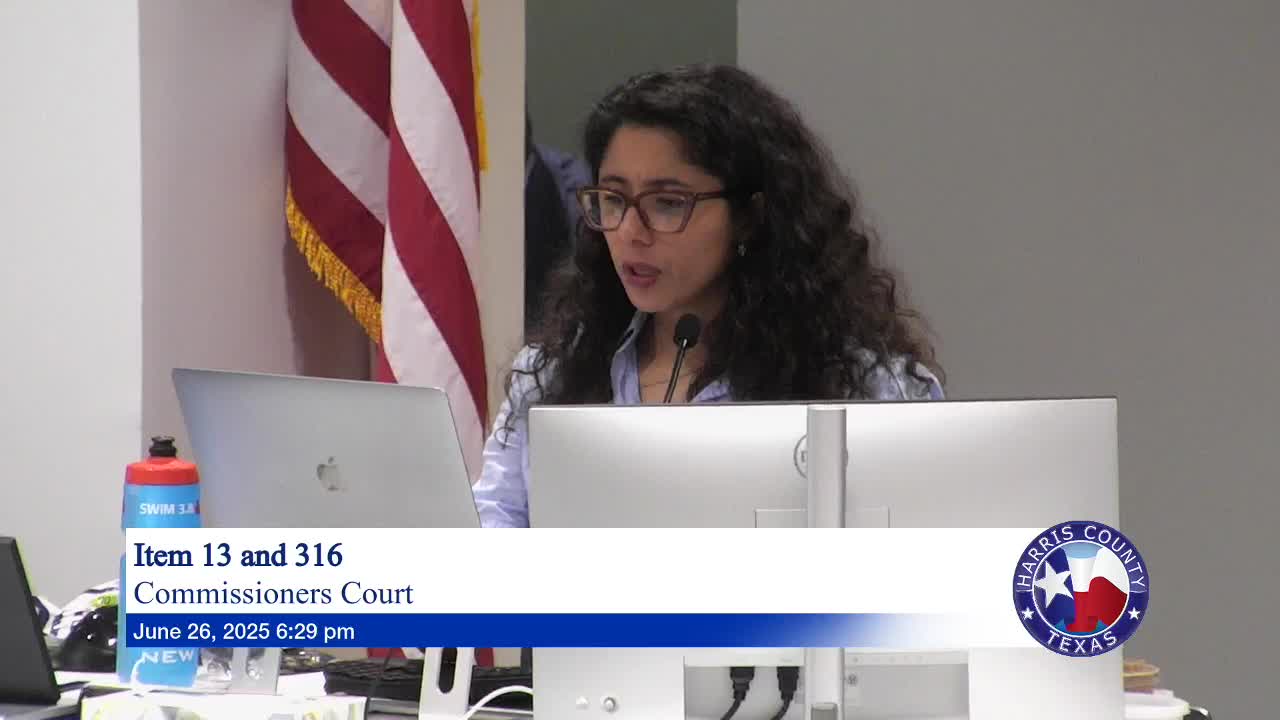 Harris County Commissioners approve $349K for Opportunity Fund and discuss broadband roadmap