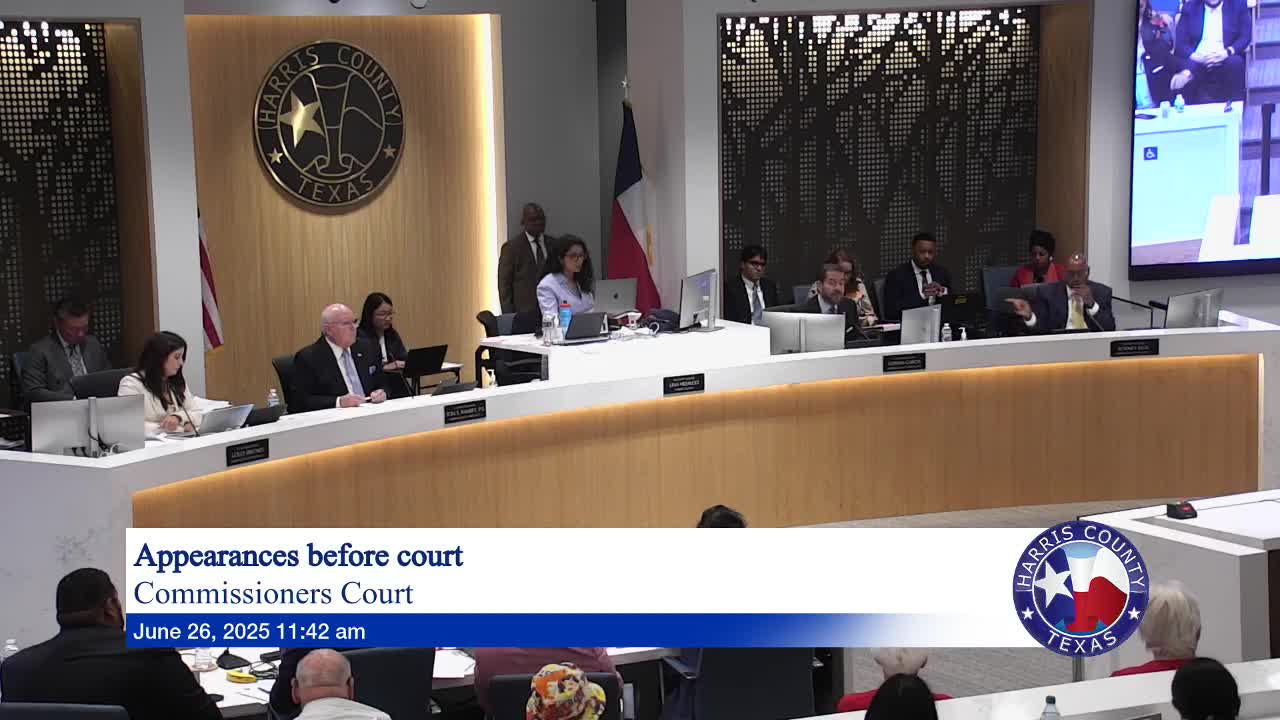 Harris County Commissioners address seniors' concerns and jail health issues