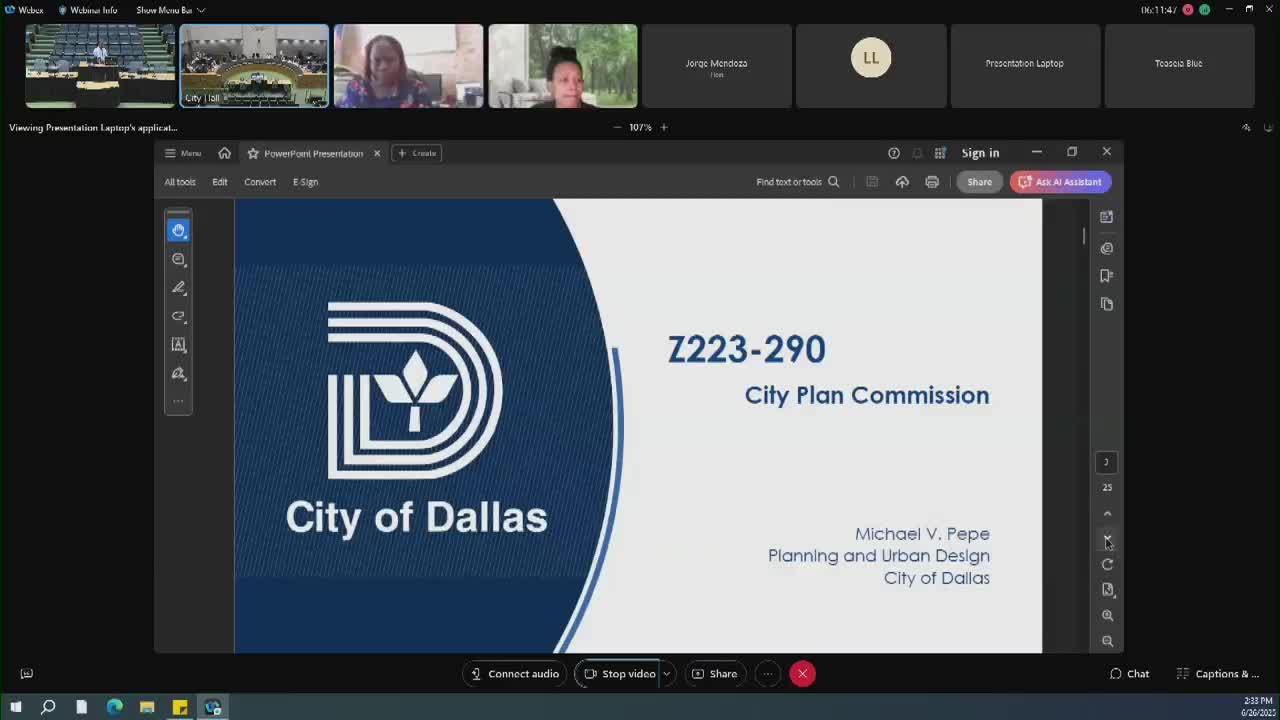 Dallas Planning Commission Reviews Controversial Townhome Development Near Airport