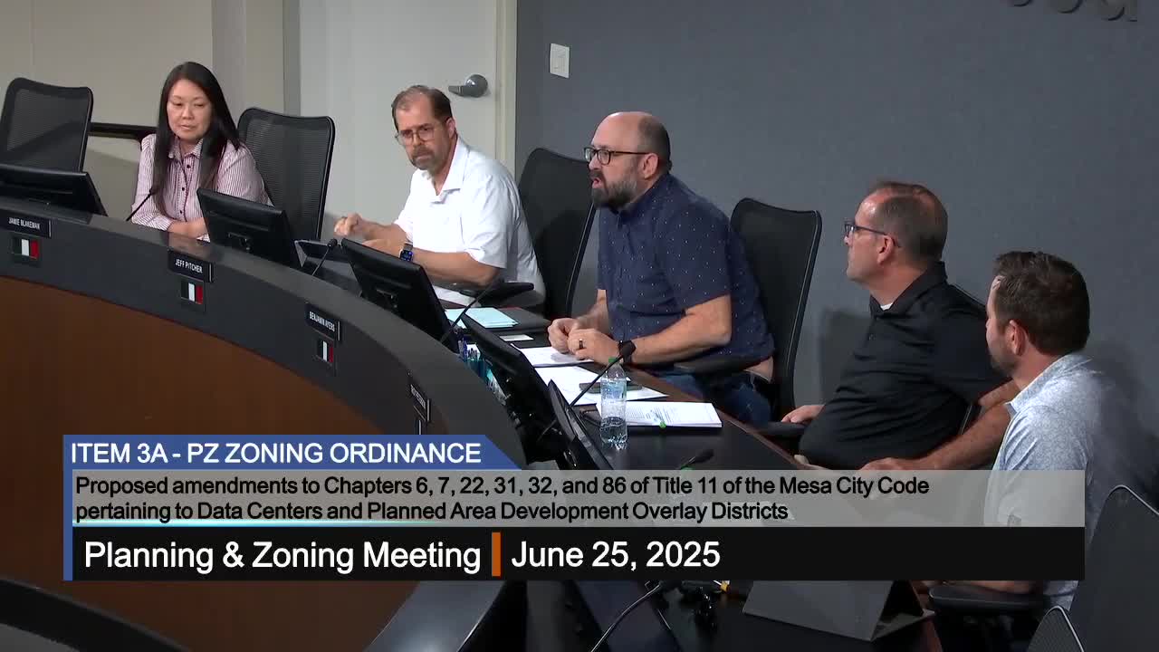 Mesa development board debates ordinance changes after public comments