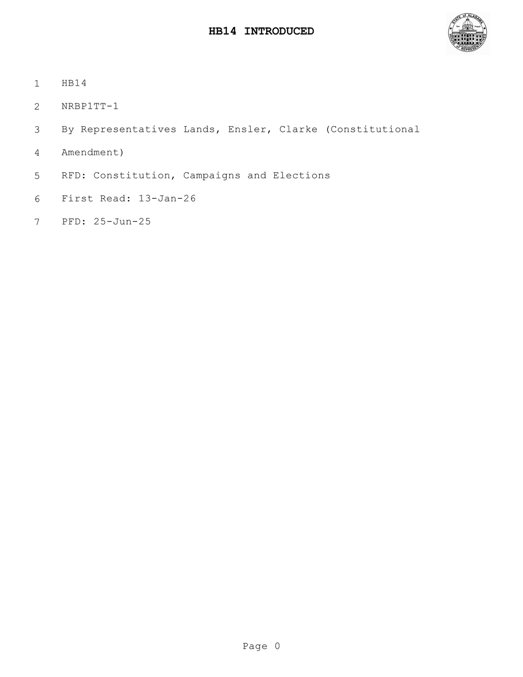 Alabama legislature introduces ballot measure for public initiative on constitutional amendments