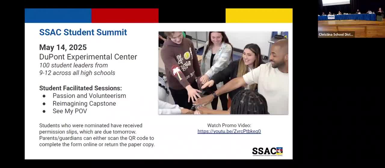 Christina School District plans student leadership event to amplify student voices