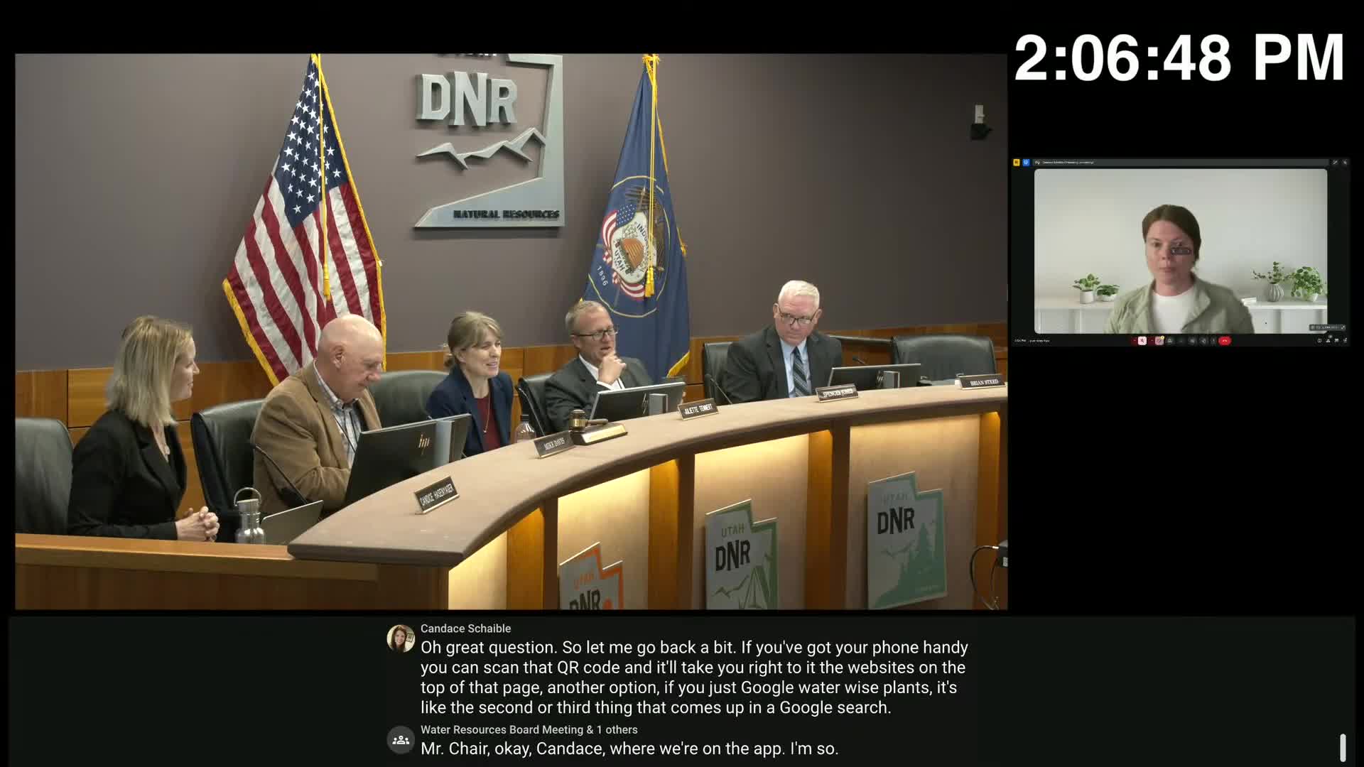Board members praise Candice's new online plant management tool for rural areas